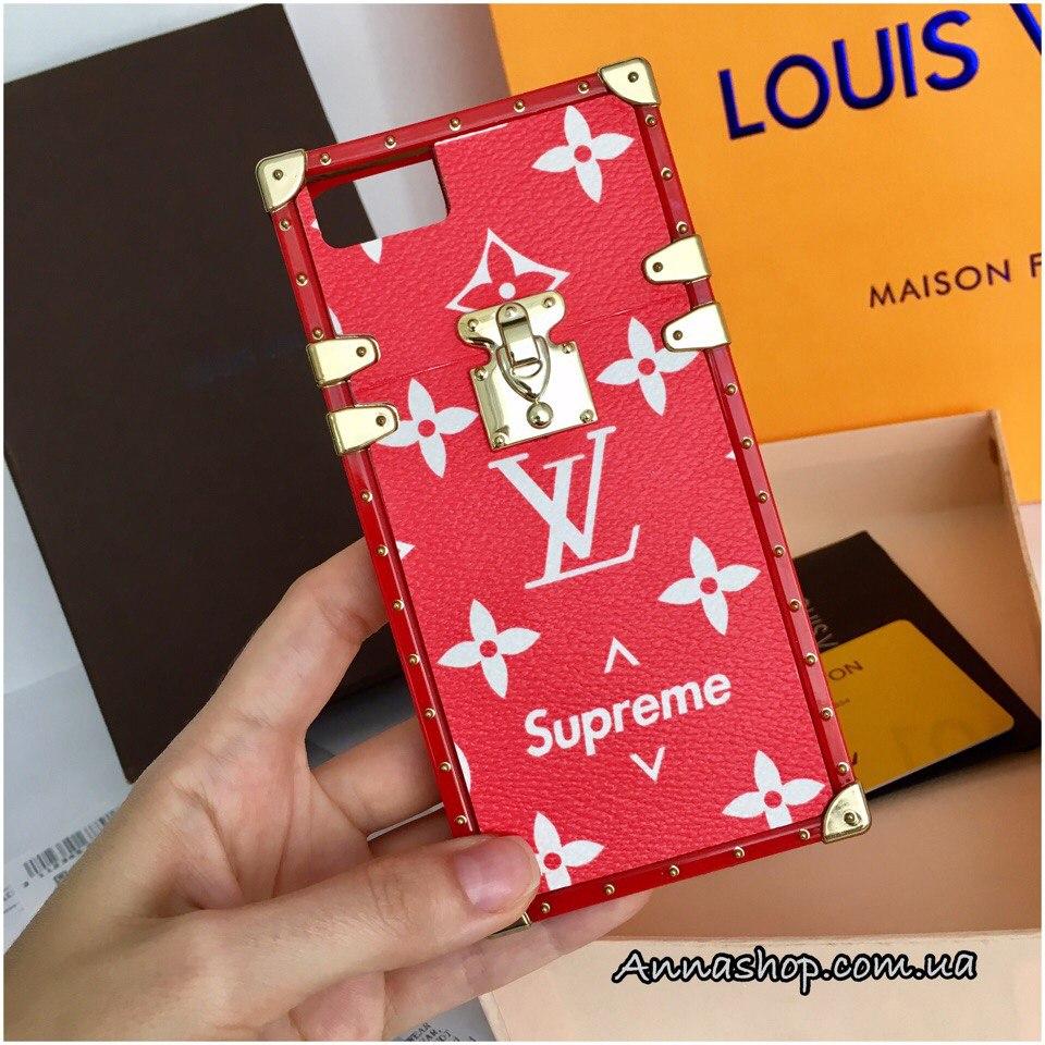 Захисний чохол Луї Вітон Supreme для Apple Iphone (6+), (7+), 8+