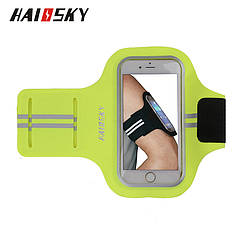 Спортивний чохол на руку для смартфонів Sea&sky розмір телефона 14х7 см зелений