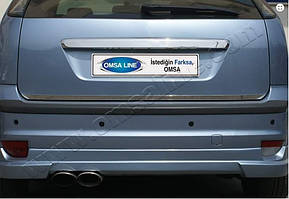 Накладка нижньої кромки багажника Ford Focus 2005-2010 Hb (нержавіюча сталь)
