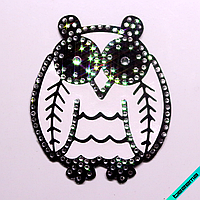 Нашивки на капелюхи термо Сова [Свій розмір і матеріали в асортименті]