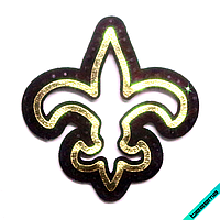 Нашивки для бізнесу на бязь термо Французька лілія [Свій розмір і матеріали в асортименті]