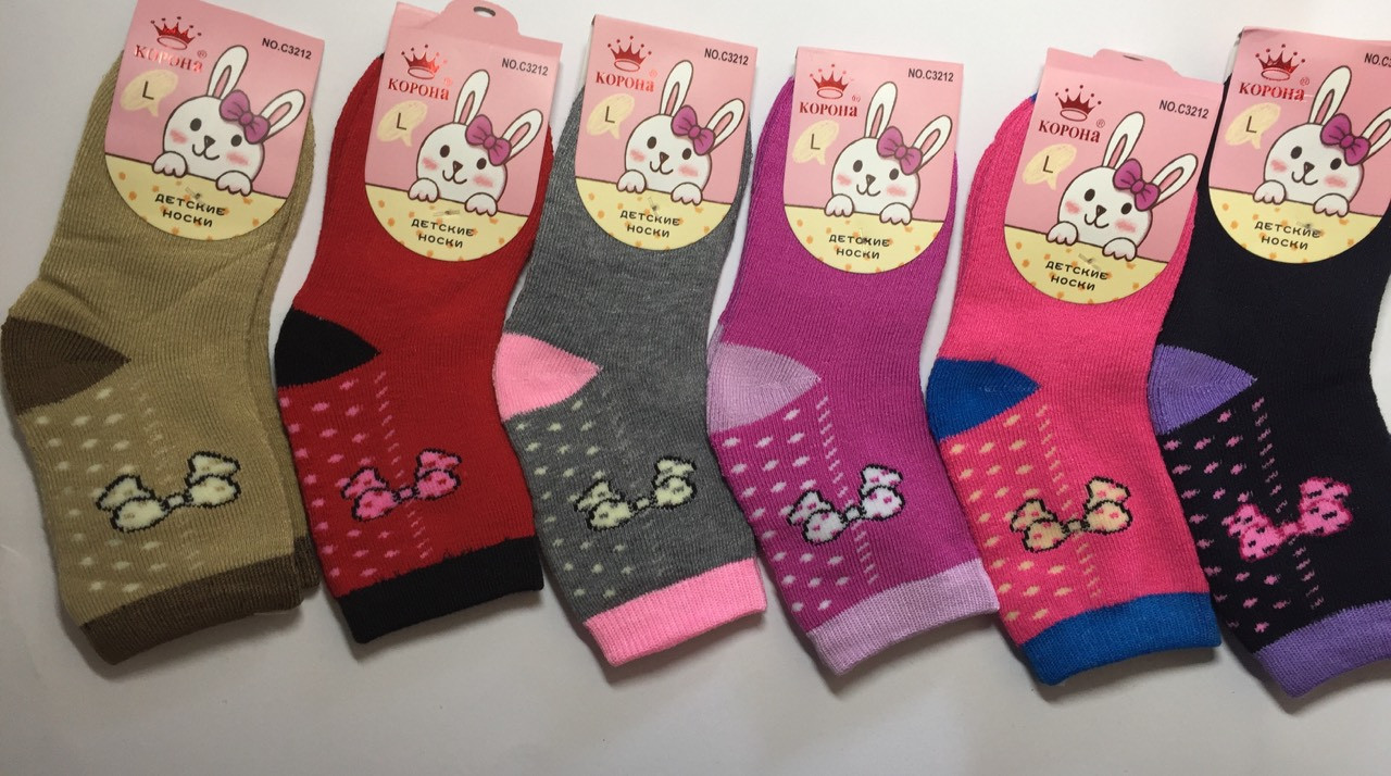 Махрові дитячі шкарпетки S 1-3 роки Корона Бавовна, фото 1
