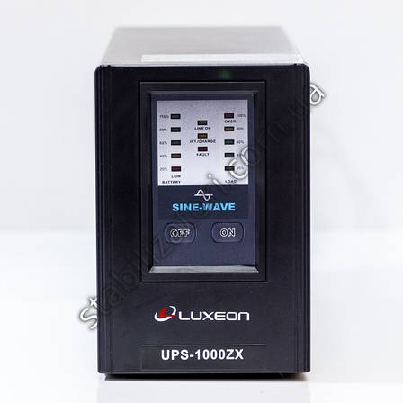 LUXEON UPS-1000ZX — безперебійник із правильною синусоїдою, фото 2