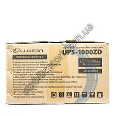 LUXEON UPS-1000ZD ДБЖ — безперебійник — УПС-UPS — з правильною синусоїдою, фото 4