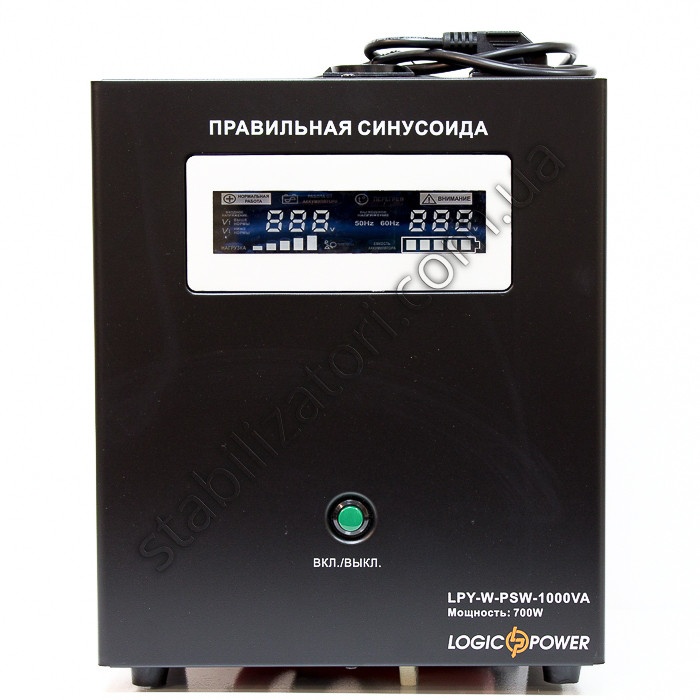 LogicPower LPY-W-PSW-1000VA + ДБЖ — безперебійник — УПС-UPS — з правильною синусоїдою