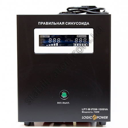 LogicPower LPY-W-PSW-1000VA + ДБЖ — безперебійник — УПС-UPS — з правильною синусоїдою, фото 2