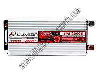 Luxeon IPS-2000S - инвертор с правильной синусоидой на 1000 Вт, преобразователь напряжения 12в на 220В