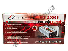 Luxeon IPS-2000S — інвертор із правильною синусоїдою на 1000 Вт, перетворювач напруги 12 В на 220 В, фото 5