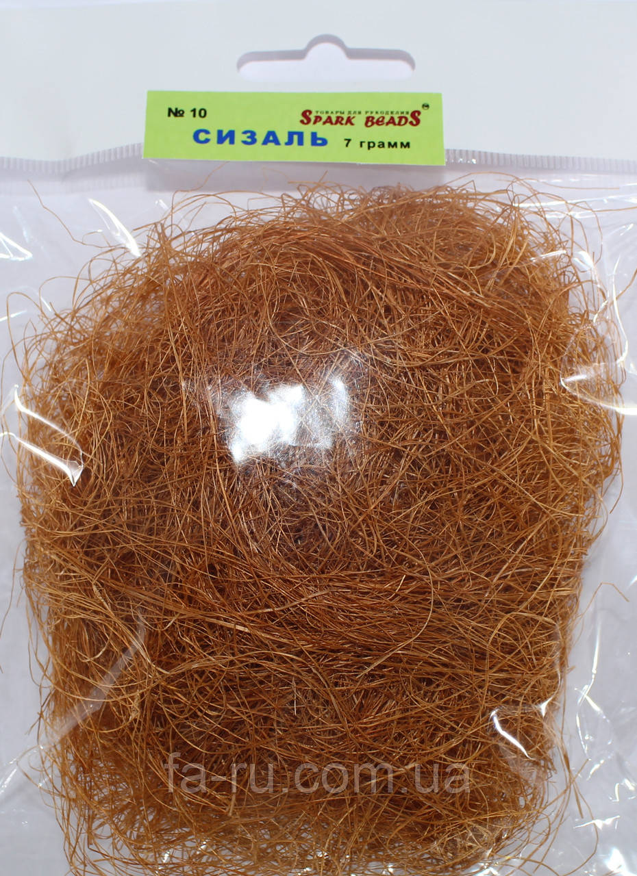 Сизаль. Колір світло-коричневий. №10, фото 1