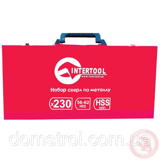 Набор сверл HSS 230 ед в металлическом кейсе INTERTOOL SD-0309 - фото 2 - id-p584485261