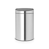 Відро для сміття з відкидною кришкою Brabantia Touch Bin New 40 л Matt Steel Fingerprint Proof 114809