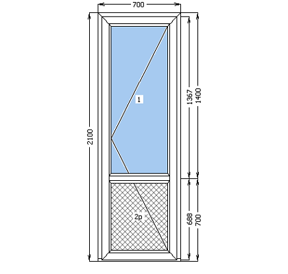 Дверь ПВХ профиль Ultra 6 (WDS) межкомнатная белая (60 мм) - фото 1 - id-p267975832