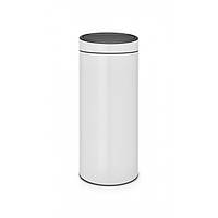 Відро для сміття з відкидною кришкою Brabantia Touch Bin New 30 л White 115141