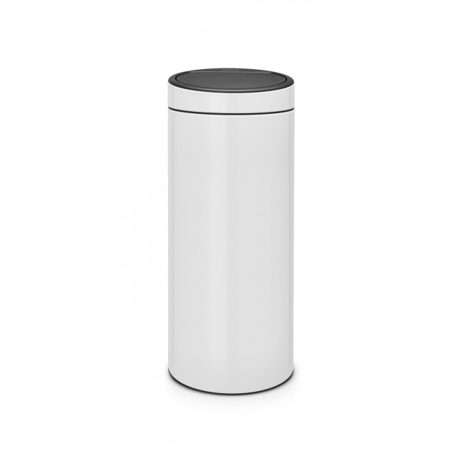 Ведро для мусора с откидной крышкой Brabantia Touch Bin New 30 л White 115141 - фото 1 - id-p584515135