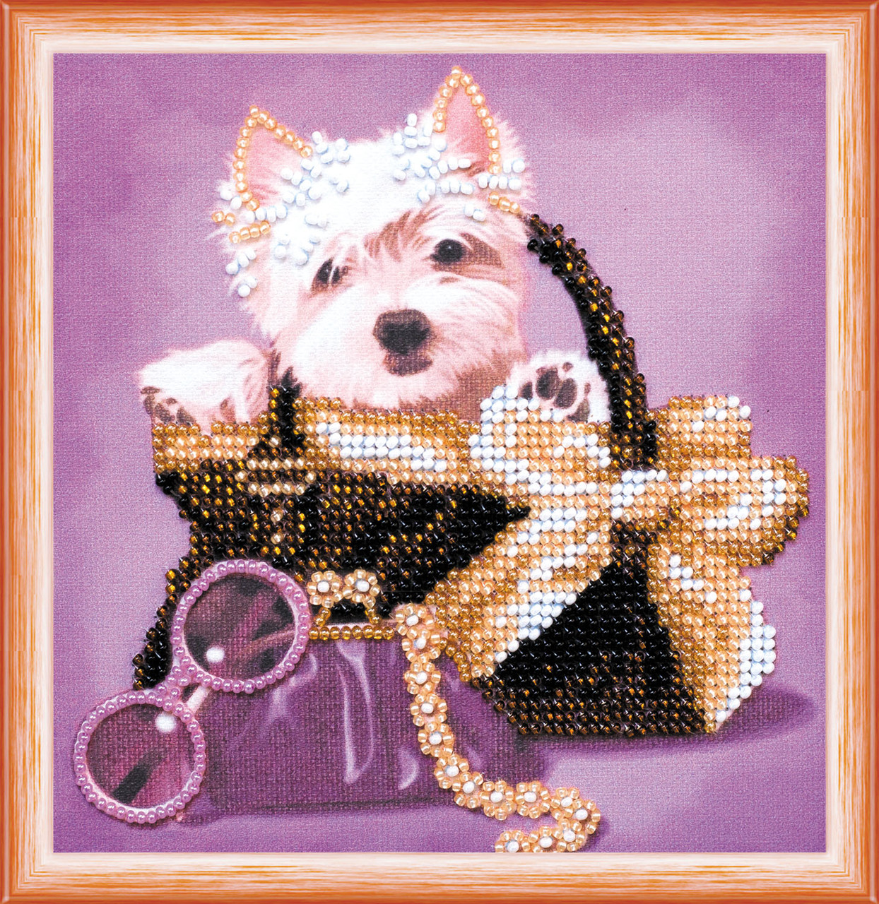 Набір для вишивки бісером Міні Маленький друг (15 х 15 см) Абрис Арт AM-167, фото 1