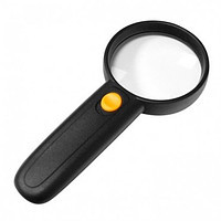 Лупа ручна MG6B-4A кругла з LED-підсвіткою, 3Х, діам-65 м, фото 1
