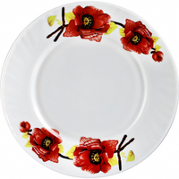 30058 Тарілка 9' Червоний мак 0994