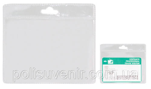 Прозорий пластиковий бейдж, фото 1
