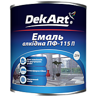 Эмаль алкидная DekArt ПФ-115П зелена 2,8 кг