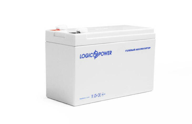 LogicPower LP-GL 12 — 7 AH — 12 В — 7,0 А/год — гелевий акумулятор для дитячої машинки, сигналізації, ваг, фото 1