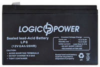 LogicPower LPM 12V 8.0Ah - 12В - 8,0 А/ч - кислотный аккумулятор для детской машинки, сигнализации, весов