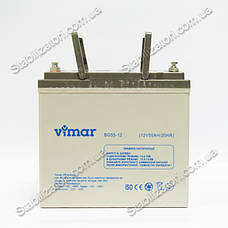 VIMAR BG55-12 — 12 В — 55 А/год — гелевий акумулятор для котла, фото 2