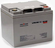 LogicPower LPM-MG 12V 40AH — 12 В — 40 А/год — мультигелевий акумулятор для котла, фото 2