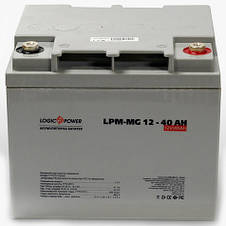 LogicPower LPM-MG 12V 40AH — 12 В — 40 А/год — мультигелевий акумулятор для котла, фото 4