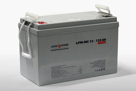 LogicPower AGM LPM-MG 12 V 120 AH — 12 В — 120 А/год — мультигелевий акумулятор для котла, фото 1