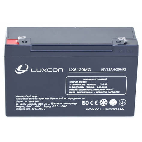 LUXEON LX6120MG — 6В — 12 А·год — мультигелевий акумулятор, AGM, фото 1