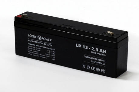 LogicPower LP 12 V 2.3 Ah — 12 В — 2,3 А/год — кислотний акумулятор, фото 1