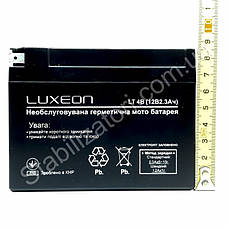 LUXEON LT-4B-12V-2.3 AH — 12 В — 2,3 А/год — акумулятор для скутера, мопеда, мотоцикла, фото 4
