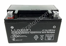 LUXEON LT7A-12V-7 AH — 12 В — 7 А/год — акумулятор для скутера, мопеда, мотоцикла, фото 5