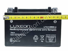LUXEON LT9-12V-9 AH — 12 В — 9 А/год — акумулятор для скутера, мопеда, мотоцикла, фото 6