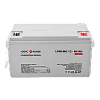 LogicPower LPM-MG 12V 80AH - 12В - 80 А/ч - мультигелевый аккумулятор, AGM