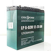 LogicPower LP 6-DZM-20-12В — 20 А/год тяговий акумулятор — для електровелосипеда