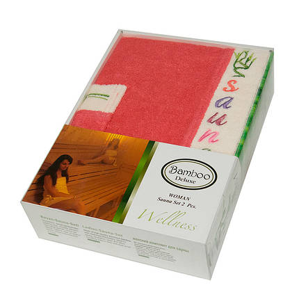 Набір для сауни Gursan Bamboo жіночий, 2 предмета, бамбук 4096, фото 1