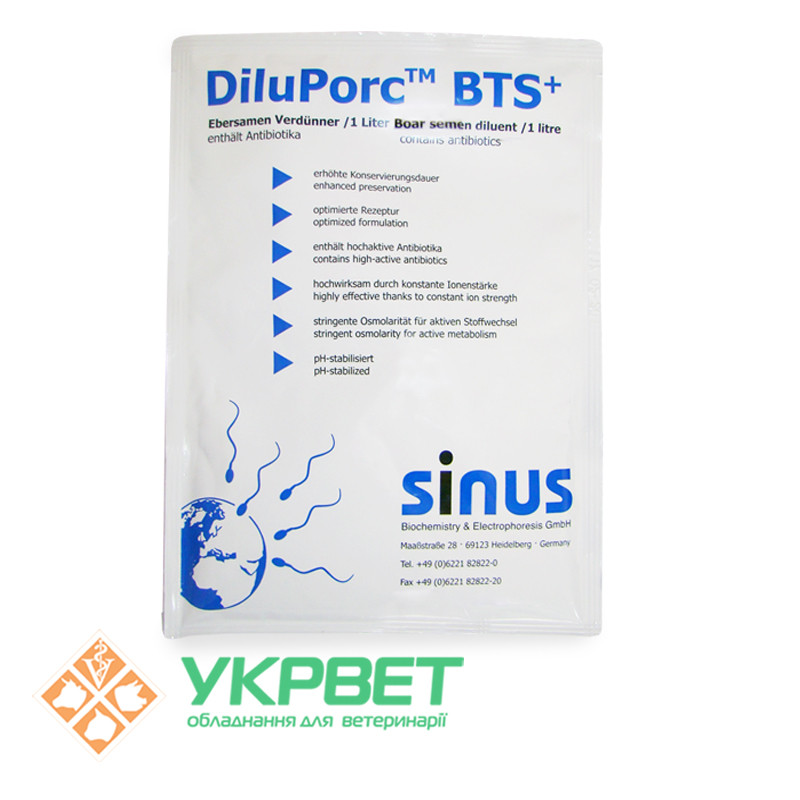 Розріджувач DiluPorc™ BTS+ для сперми кнурів, 4-6-и денний