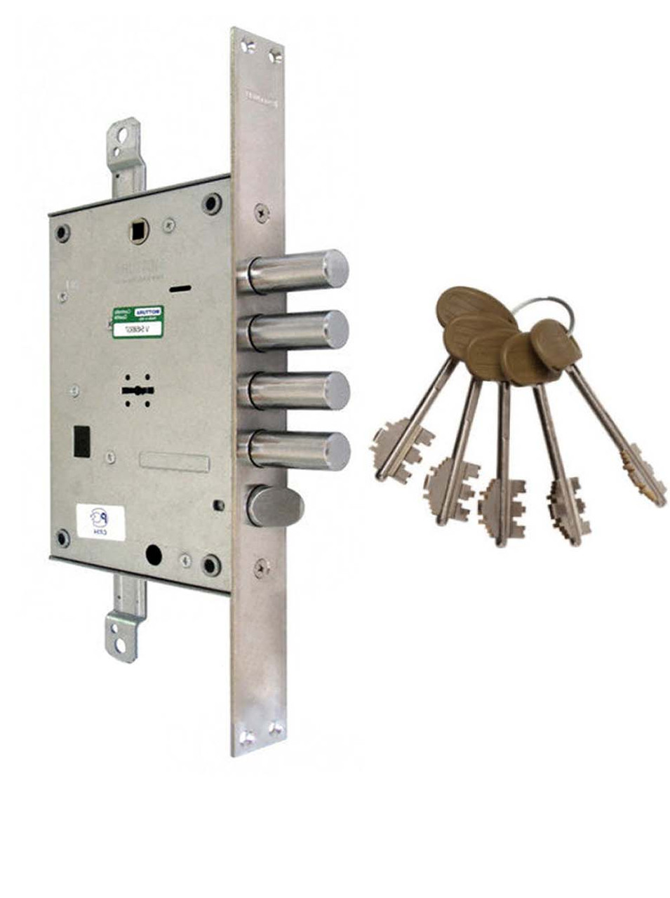 Замок врізний сувальдний MOTTURA 52.771 без накладок