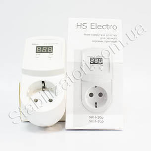 HS-Electro УКН-16р (у розетку) — реле напруги, фото 3