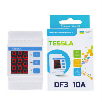 TESSLA DF3-10A — реле напруги, бар'єр, АВР, відсікач