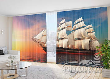 Фото Штори "Великий вітрильник" - Будь-який розмір, читаємо опис!