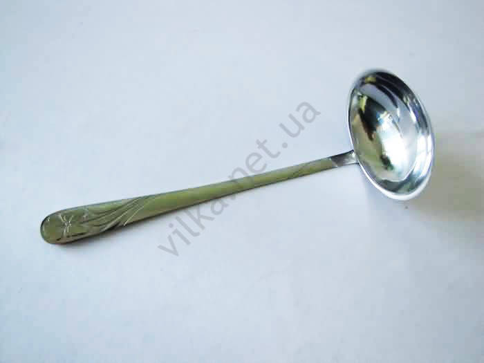 

Половник овальная чаша Ирис L 27 см., 10 х 7 см. глубина 2,5 см.
