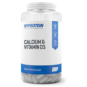 Кальцій та вітамін D3 Myprotein Calcium & Vitamin D3 60 таб.