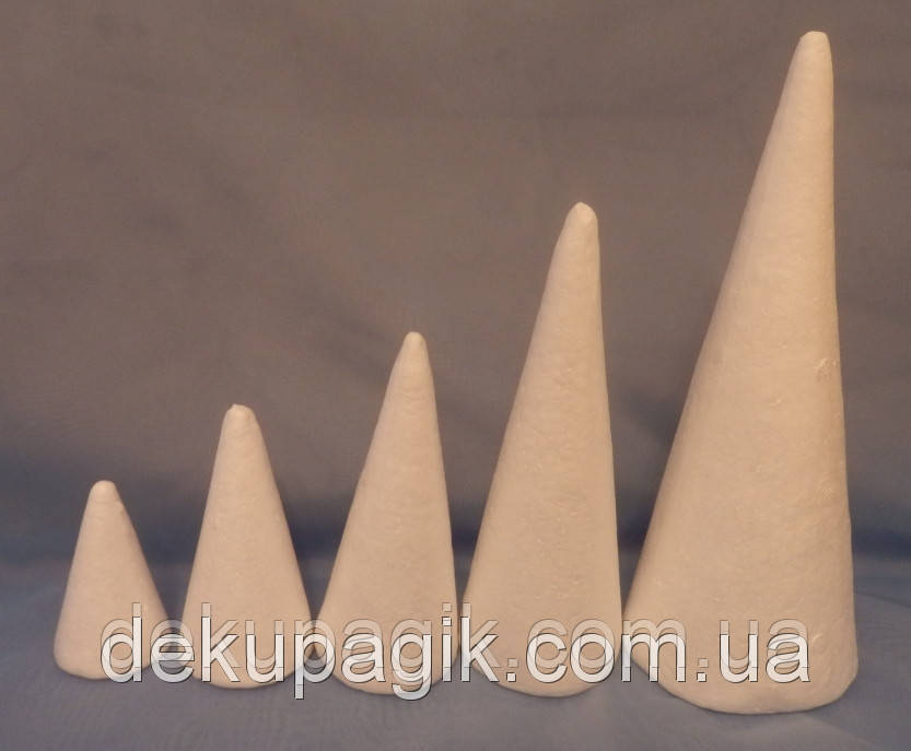 Конус пінопластовий 18х7см, фото 1