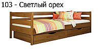 Односпальная детская кровать Estella Нота 103, 80*200(190), Бук Массив