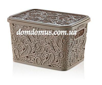Кошик ажурний "Флорія" 10 л Hobby Life, Туреччина, кремова , фото 1