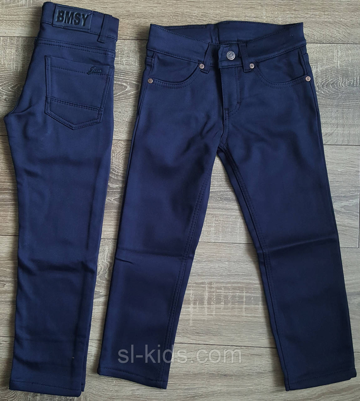 Штани, джинси на флісі для хлопчика 12-16 років (темно сині) (розн) пр.Туреччина
