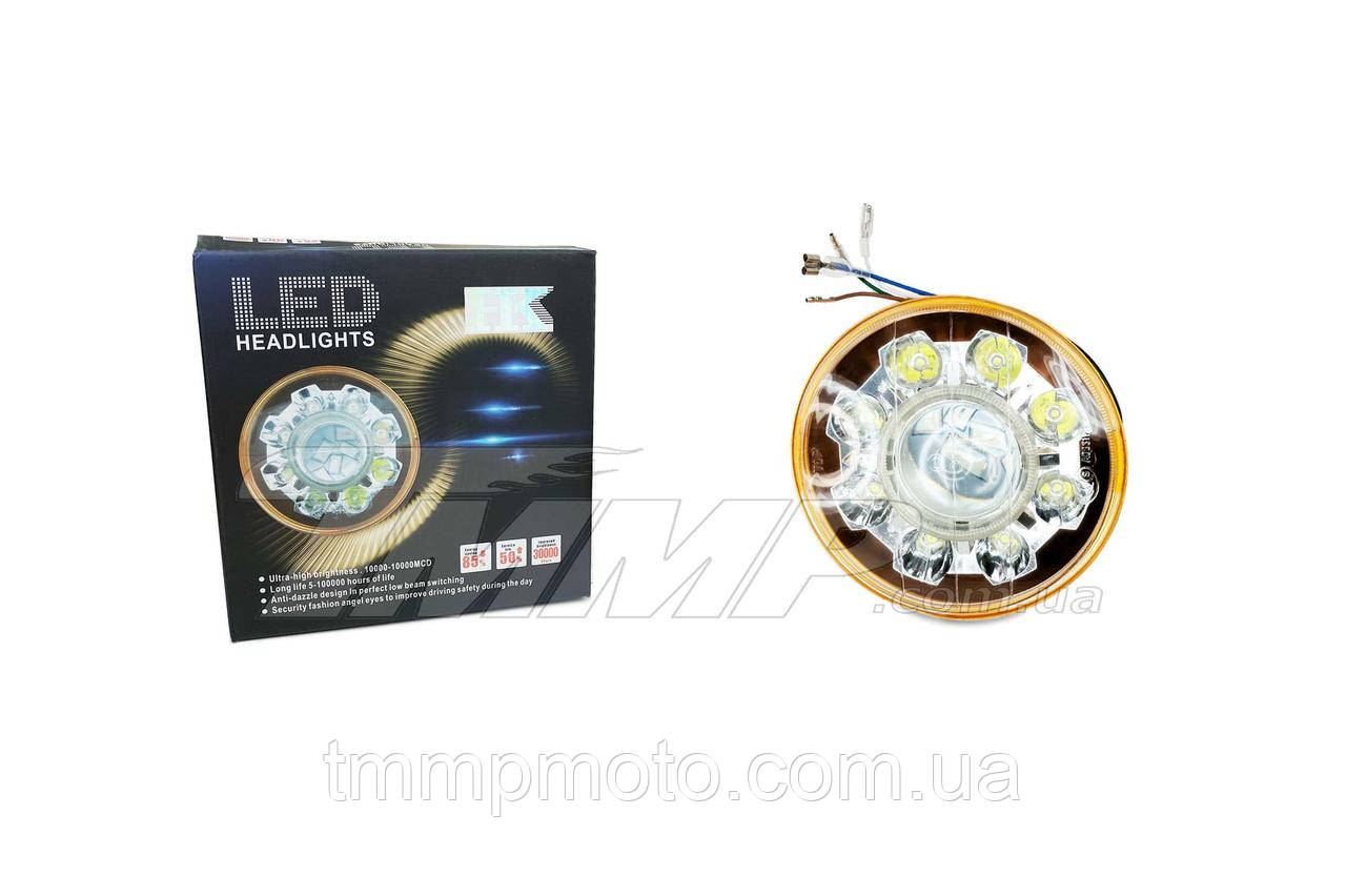 Вставка в фару DELTA/Minsk Sonik  18W LED (8 лампочек,дальний, ближний)