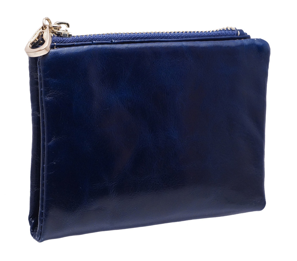 Шкіряне жіноче портмоне 3329 blue